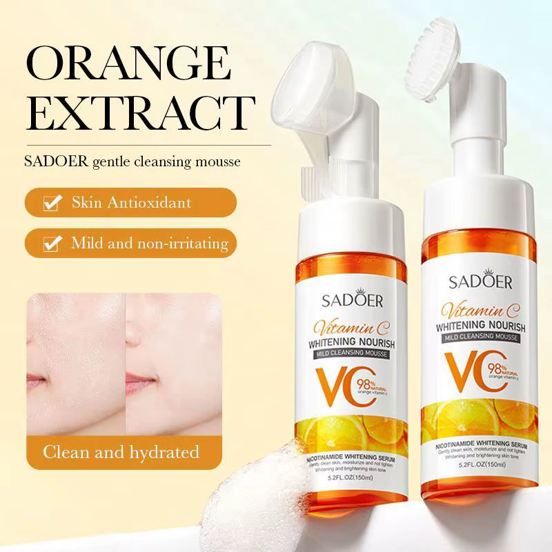 Private Label Salicylic Acid Vitamin C Acne Removal Repair Mask Bubble Mousse Exfoliating Spray Whitening Skin Care Set