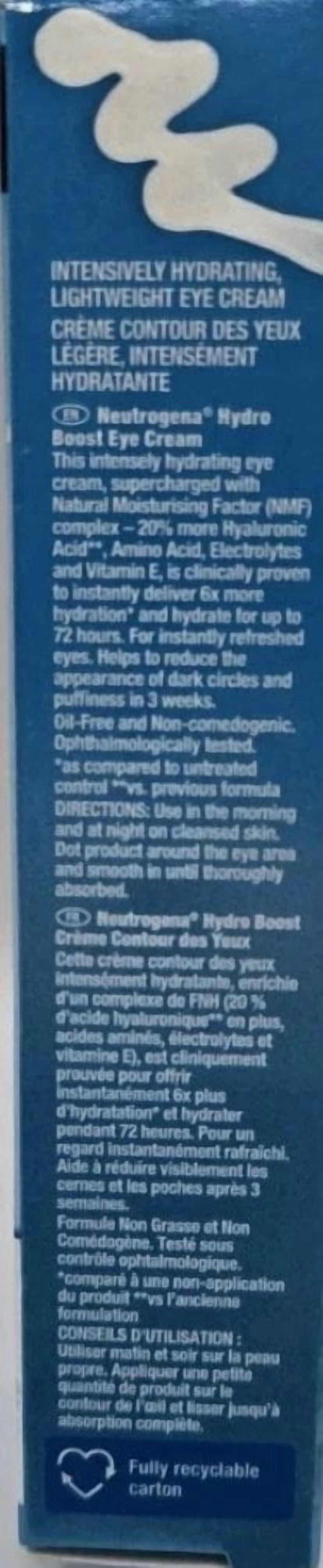 Hydro Boost Daily Hyaluronic Acid Gel Eye Cream, 0.5 Fl. Oz