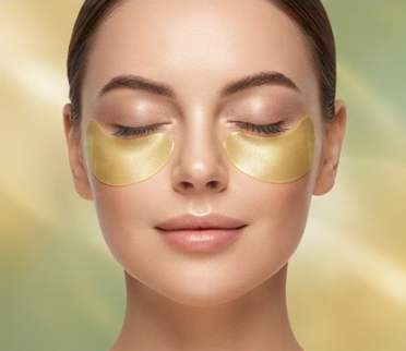 60/120 Pcs Gold & Avocado Eye Patches – Anti-Aging Under-Eye Masks for Dark Circles, Eye Bags & Hydration